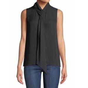 NWT Theory Drapes Tie Neck Shell